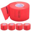 Disposable Barber Neck Paper- 5 Rolls & 500 Neck Strips, Barber Supplies for Salon Hair Styling (Red) view 1