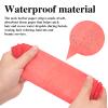 Disposable Barber Neck Paper- 5 Rolls & 500 Neck Strips, Barber Supplies for Salon Hair Styling (Red) view 2