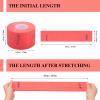Disposable Barber Neck Paper- 5 Rolls & 500 Neck Strips, Barber Supplies for Salon Hair Styling (Red) view 4