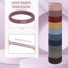 150 Pcs Seamless Elastic Hair Ties No Damage for Thick & Thin Hair, Ponytail Holders, Elastics, Soft Pony Tails Bands for Women, 10 Neutral Colors view 2