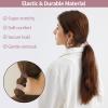 150 Pcs Seamless Elastic Hair Ties No Damage for Thick & Thin Hair, Ponytail Holders, Elastics, Soft Pony Tails Bands for Women, 10 Neutral Colors view 3