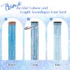 FESHFEN Clip in Hair Tinsel - 12 PCS Skyblue Clip ins Glitter Tinsel Hair Extensions Sparkle Fairy Dazzle Blue Colorful Accessories Kit for Women 20 Inch view 4