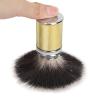 Beard Brush, Nylon Beard Foaming Brush, Beard Foaming Brush, Aluminium Alloy, Curved Handle, Cleaning, Synthetic Lather, for Travel, Home, Suitable for Men Rose Gold (Gold) view 4