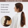 150 Pcs Seamless Elastic Hair Ties No Damage for Thick & Thin Hair, Ponytail Holders, Elastics, Soft Pony Tails Bands for Women, 5 Neutral Colors view 3