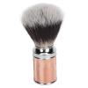Beard Brush, Nylon Beard Foaming Brush, Beard Foaming Brush, Aluminium Alloy, Curved Handle, Cleaning, Synthetic Lather, for Travel, Home, Suitable for Men Rose Gold (Rose Gold) view 1