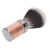 Beard Brush, Nylon Beard Foaming Brush, Beard Foaming Brush, Aluminium Alloy, Curved Handle, Cleaning, Synthetic Lather, for Travel, Home, Suitable for Men Rose Gold (Rose Gold) view 4