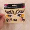 Elk Face Stickers Christmas Deer Face Gem Stickers Cute Animal Temporary Diamonds Stickers Cute Antlers Deer Ear Glitter Design Children Adult Face Eye Art Decoration for Christmas Makeup Party view 4
