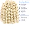 100 Strands Short Jamaican Bounce Crochet Hair Honey Blonde 5 Packs 2X Ringlet Wand Curl Crochet Hair 8 Inch Curly Crochet Hair Extensions Curly Crochet Braiding Hair 613# view 3