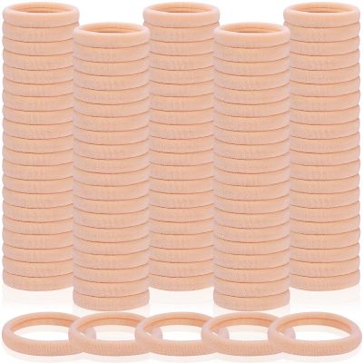 150 Pcs Seamless Elastic Hair Ties No Damage for Thick & Thin Hair, Ponytail Holders, Elastics, Soft Pony Tails Bands for Women, Blonde