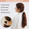 150 Pcs Seamless Elastic Hair Ties No Damage for Thick & Thin Hair, Ponytail Holders, Elastics, Soft Pony Tails Bands for Women, Blonde view 3