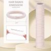 150 Pcs Seamless Elastic Hair Ties No Damage for Thick & Thin Hair, Ponytail Holders, Elastics, Soft Pony Tails Bands for Women, Beige view 2