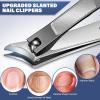 2026 Toenail Clippers for Thick Toenails for Seniors, Angled Head Large Toe Nail Clippers Set for Men, Heavy Duty Ingrown Toenail Clippers with Long Handle, Ultra Sharp Slanted Nail Cutter Wide Jaw view 4