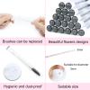 20 Sets Mascara Wands Tube Set Reusable Lash Spoolies Tube Diamond Eyelash Brush Tubes Spoolies Lash Extension Brushes Applicators Makeup Tools (sky-Black) view 2