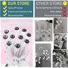 20 Sets Mascara Wands Tube Set Reusable Lash Spoolies Tube Diamond Eyelash Brush Tubes Spoolies Lash Extension Brushes Applicators Makeup Tools (sky-Black) view 4