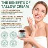 Beef Tallow for Skin, Tallow and Honey Balm (4.2 Oz), Tallow Face Moisturizer, Organic Grass Fed Whipped Beef Tallow with Honey Beeswax, Deeply Moisturizing for Face & Body, Unscented Fast Absorption view 2