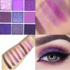 9 Colors Purple Tan Grape Shimmer Matte Eyeshadow Palette, Pearl Glitter Shimmer Matte Nude Neutral Shades, High Pigmented Waterproof Grape Plum Pink Lavender Eyeshadow, Bright Sombras De Ojos view 3