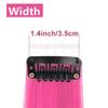 10Pcs Pure Color Hair Tinsel 22 Inches, Rose Blue Green Hair Extensions Clip, Hot Resistant Synthetic Hair for Women Girl(Red) view 3