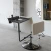 GUIAFUHYE 360 Rotatable Salon Tray Attached to Chair, Adjustable Height & Length Hairstylist Chair Tray with Hair Dryer Holder, Salon Stations view 2