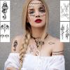 10 Sheets Halloween Face Tattoo Set, Halloween Tattoos Set, Included Halloween Temporary Tattoos and Death Eaters Tattoos, Halloween Temporary Tattoos Accessories and Parties view 3