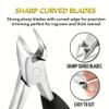 Podiatrist Toenail Clippers, Professional Thick & Ingrown Toe Nail Clippers for Men & Seniors, Pedicure Clippers Toenail Cutters, Super Sharp Curved Blade Grooming Tool view 3