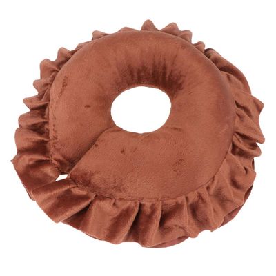 ASAKKURA 1pc u Shaped Face Massage Pillow Dark Coffee Ergonomic Design for Comfort for Lying Face down for Salon Use and Travel Supports Smooth Breathing