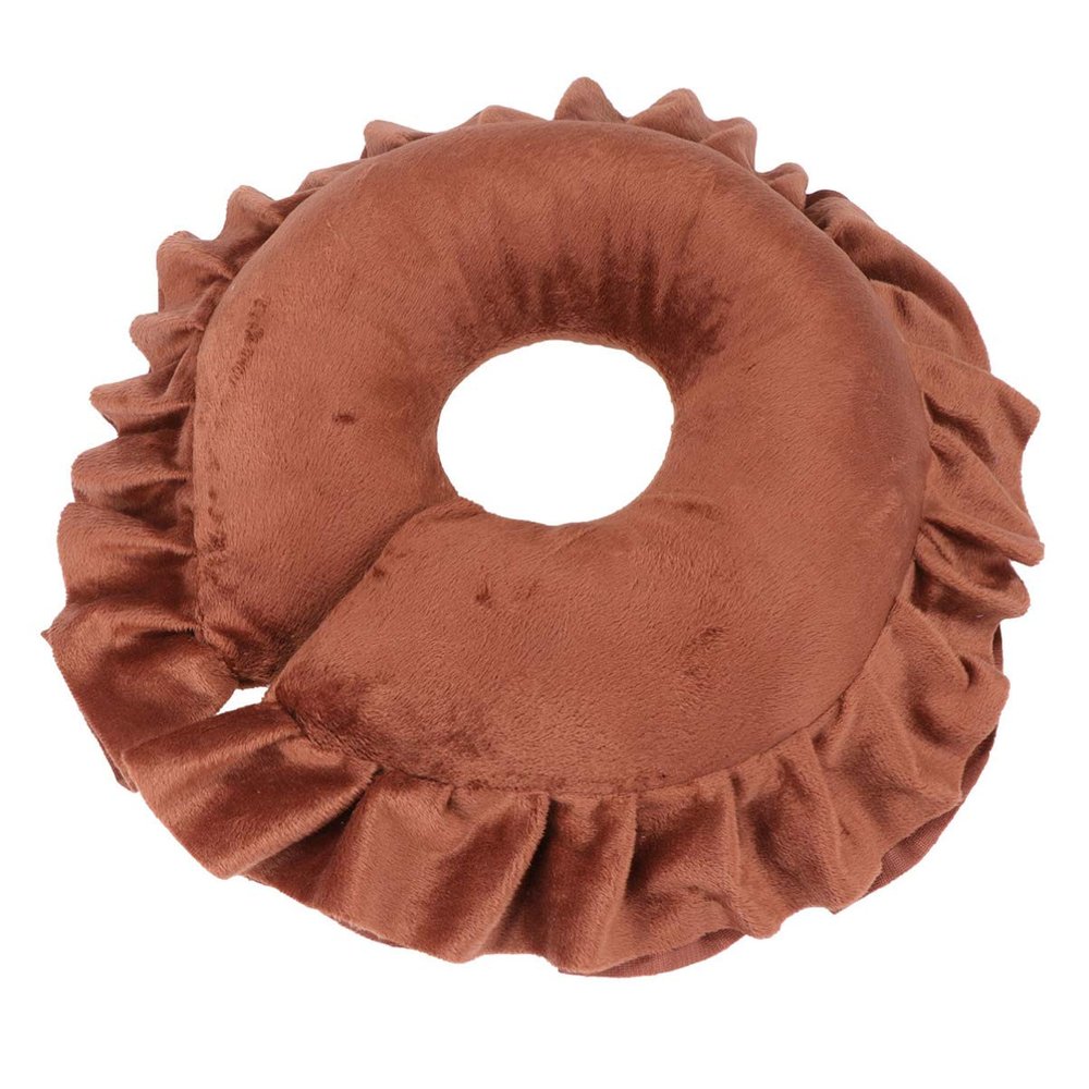 ASAKKURA 1pc u Shaped Face Massage Pillow Dark Coffee Ergonomic Design for Comfort for Lying Face down for Salon Use and Travel Supports Smooth Breathing