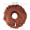 ASAKKURA 1pc u Shaped Face Massage Pillow Dark Coffee Ergonomic Design for Comfort for Lying Face down for Salon Use and Travel Supports Smooth Breathing view 2