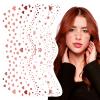 Freckles Face Tattoo, Glow Up Makeup Patches - Face Glitter Speckles Patches - Cute Bronze Glitter Makeup Accessories for Women - Cosmetic Glitter for Face - 6 Sheets view 1