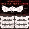 Freckles Face Tattoo, Glow Up Makeup Patches - Face Glitter Speckles Patches - Cute Bronze Glitter Makeup Accessories for Women - Cosmetic Glitter for Face - 6 Sheets view 2
