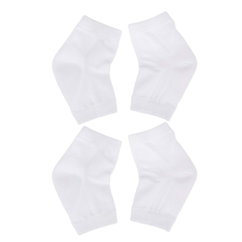 ASAKKURA 2pairs Moisturizing Gel Socks for Cracked Heels -Crack Foot Care Socks Breathable Design for Night Wear Soft and Comfortable Material Heel Protectors