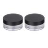 ASAKKURA 2pcs Round Makeup Loose Powder Container Elastic Mesh Puff Case Leakproof Travel for Daily Use view 1
