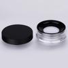 ASAKKURA 2pcs Round Makeup Loose Powder Container Elastic Mesh Puff Case Leakproof Travel for Daily Use view 3