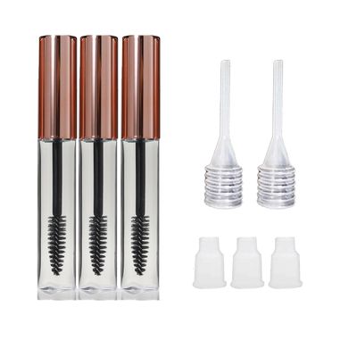 0.34 fl oz Three Empty Mascara Tubes (Rose Golden (Metal), 3 PCS MT)