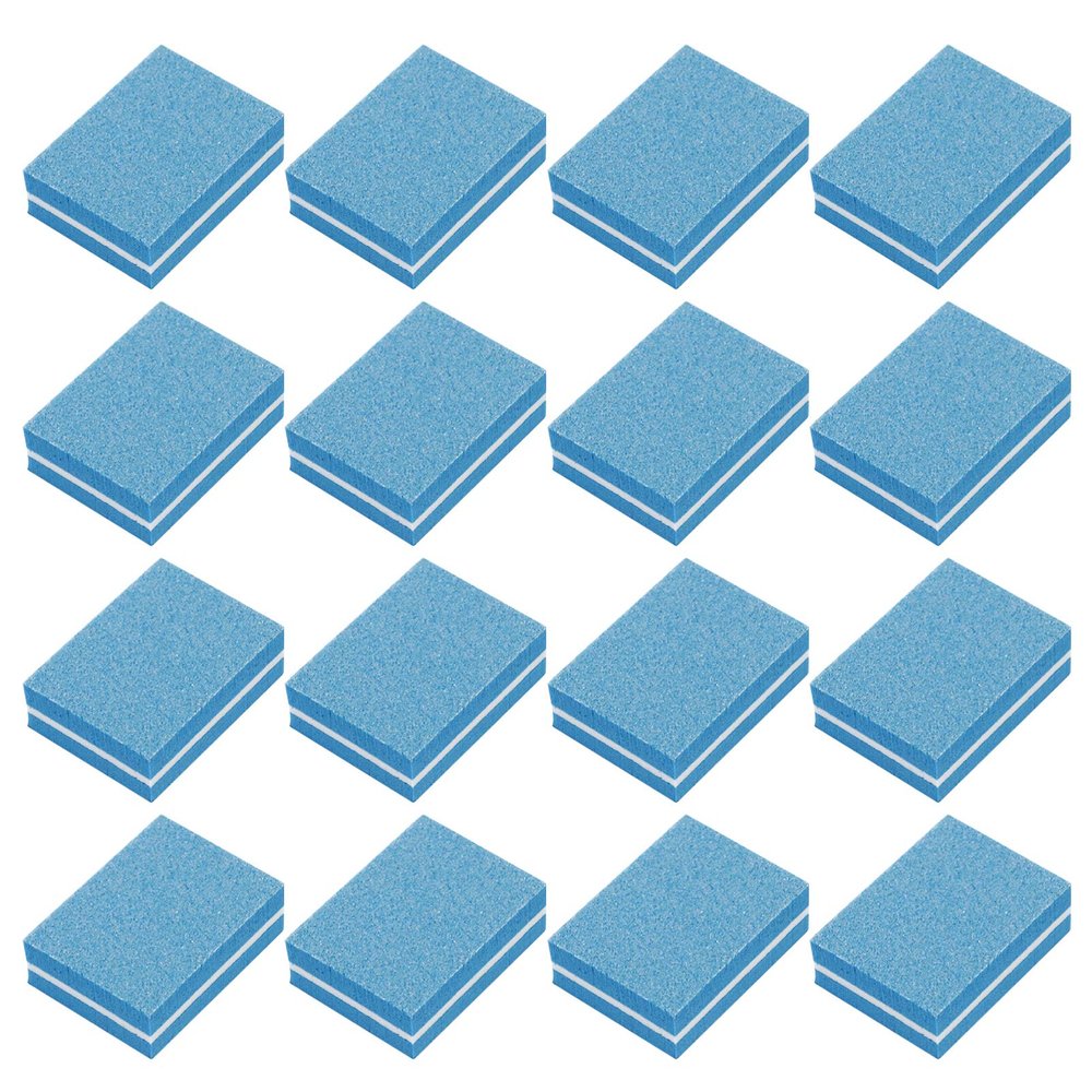 BELLIFFY 50pcs Nail Buffing Polishing Block Nail Buffer Smoother Buffer Block Sponge Set