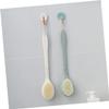ADOCARN Handle Bathing Brush for Exfoliating Skin Portable Back Scrubber for Deep Cleaning Soft Bristles for Cleaning Tool for Family Use view 2