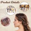 4 Pcs French Side Combs for Small French Twist, Decorative Hair Clips, Women's Bun Strong Hold Clips, Styling Accessories view 3