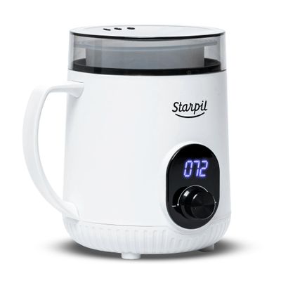 Starpil Wax Warmer - Digital Mini Wax Warmer for Hair Removal 8.4oz / 238g Best for Hard Wax Beads Use for Hair Removal Adjustable Temperature Wax Pot for Facial Hair (White)