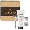 Cremo Original Shave Gift Set for Men, includes Impossibly-Slick 6 oz Shaving Cream, Chrome Barber Grade Razors for Men and four Razor Blades Refills view 2