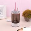 Beauty Swirl Cosmetic Brush Cleaner, The Cozy Luna Brush Cleaner, Cosmetic Brush Cleaner, Electric Makeup Brush Cleaner Machine, Automatic Makeup Brush Cleaner, Fits All Brush Sizes (Transparent*2) view 3