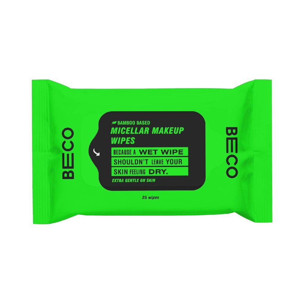 Bamboo Micellar Make up removal wet wipes, 100% Natural & Ecofriendly (Pack of 1), Infused with Aloe, Vitamin B5, and Vitamin E