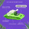 Bamboo Micellar Make up removal wet wipes, 100% Natural & Ecofriendly (Pack of 1), Infused with Aloe, Vitamin B5, and Vitamin E view 2