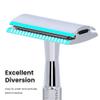 KEROPY Single Blade Safety Razor With 10 Premium Stainless Steel Blades Double Edge Safety Razors For Men, Smooth Wet Shave Experience, Glossy Silver view 3