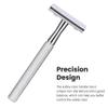 KEROPY Single Blade Safety Razor With 10 Premium Stainless Steel Blades Double Edge Safety Razors For Men, Smooth Wet Shave Experience, Glossy Silver view 4