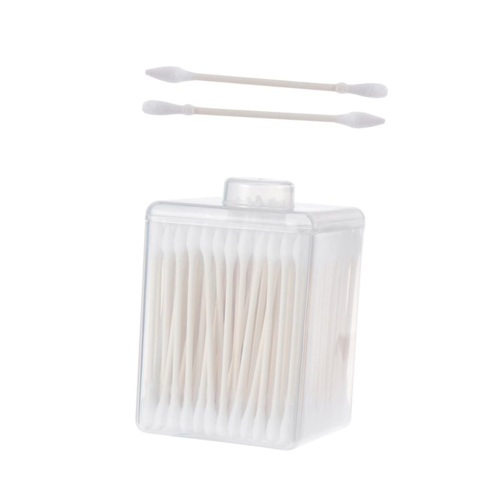 ASAKKURA 600pcs Double Head Cotton Swabs Makeup Cleaning Tool 3 Boxes Beauty Care