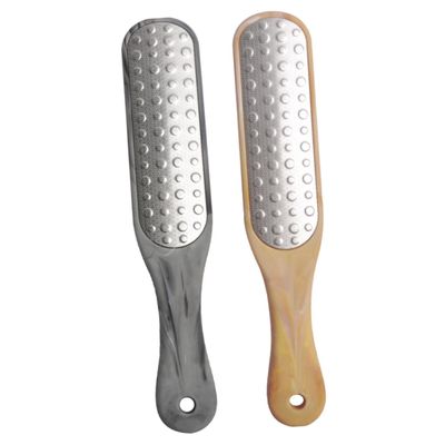 ADOCARN Foot Exfoliator Stainless Steel Foot Files for Pedicure Accessories Grey Dual-Sided Design for Removing Dry Hard Skin and Dead Skin Space-Saving Portable Tool