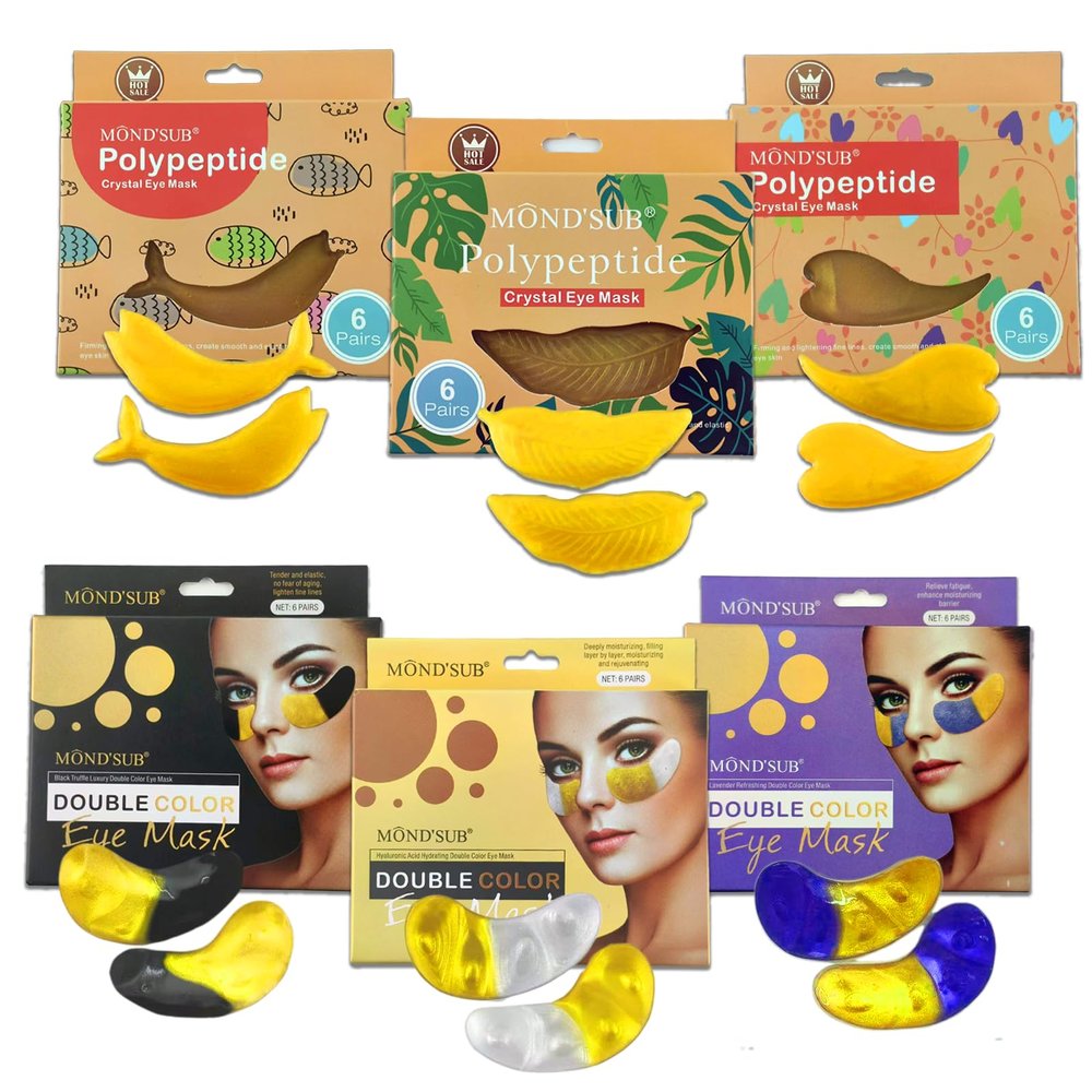 36 Pairs Collagen Crystal Gold Under Eye Masks Set Natural Moisturizing Gel Eye Patches for Dark Circles and Puffiness Anti-Aging Hydrating Reducing Wrinkles Eye Mask Skincare for Women Men Elitzia ET