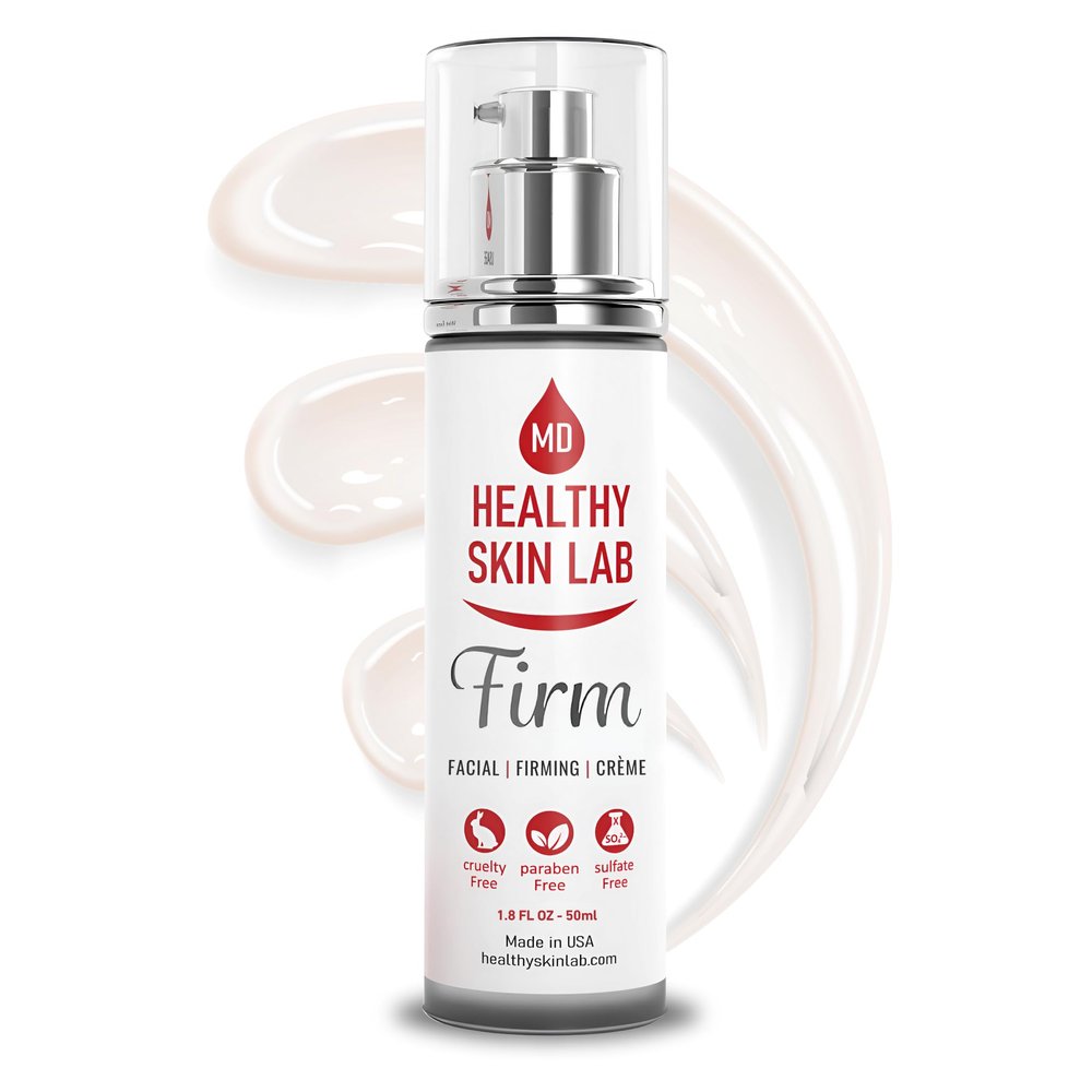 Healthy Skin Lab FIRM Skin Tightening Cream for Face, Neck & Dcollet, Lifting & Firming Moisturizer, Reduces Wrinkles, Hydrates Crepey Skin, Enhances Elasticity, Dermatologist Formulated, 50ml