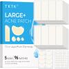 TKTK Pimple Patches, XL Hydrocolloid Patches for Face 60 x 20 mm, Big Acne Patches for Body, Forehead, Chin, Neck Zit Breakouts, Hydrocolloid Bandages (Strip, Contoured, Dot 5 Sizes 96 Count) view 1