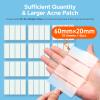 TKTK Pimple Patches, XL Hydrocolloid Patches for Face 60 x 20 mm, Big Acne Patches for Body, Forehead, Chin, Neck Zit Breakouts, Hydrocolloid Bandages (Strip, Contoured, Dot 5 Sizes 96 Count) view 2
