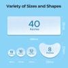 TKTK Pimple Patches, XL Hydrocolloid Patches for Face 60 x 20 mm, Big Acne Patches for Body, Forehead, Chin, Neck Zit Breakouts, Hydrocolloid Bandages (Strip, Contoured, Dot 5 Sizes 96 Count) view 4